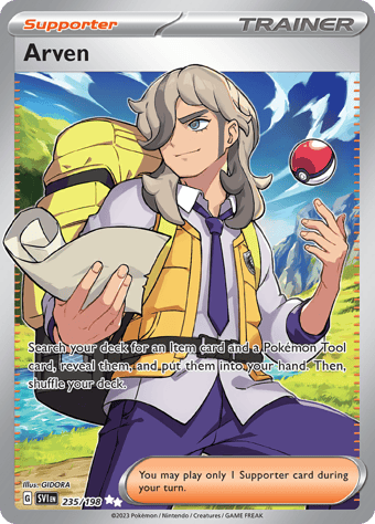 Arven Scarlet & Violet Pokemon Card