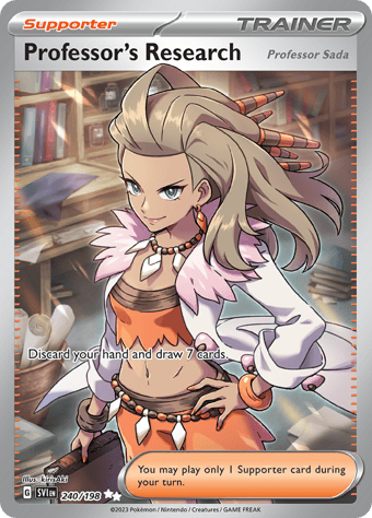 Professor's Research Scarlet & Violet Pokemon Card