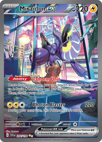 Miraidon ex Scarlet & Violet Pokemon Card