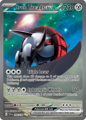 Iron Treads ex Scarlet & Violet Pokemon Card
