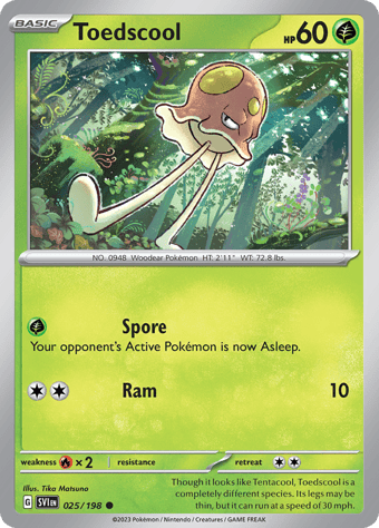 Toedscool Scarlet & Violet Pokemon Card