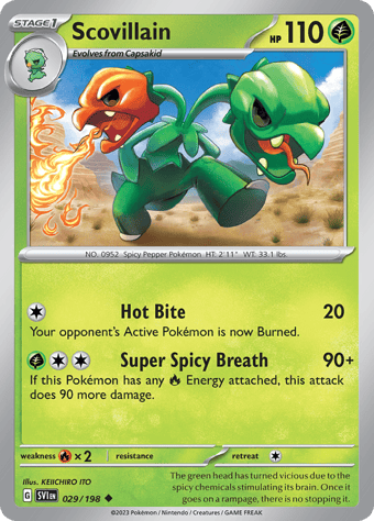 Scovillain Scarlet & Violet Pokemon Card