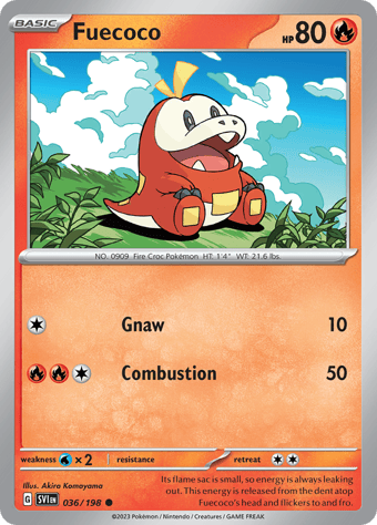 Fuecoco Scarlet & Violet Pokemon Card