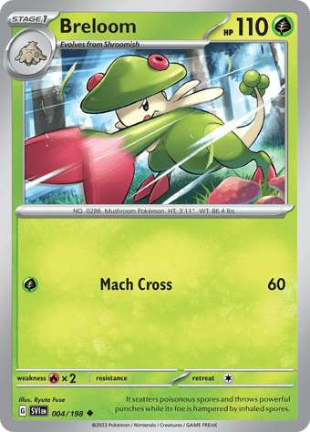 Breloom Scarlet & Violet Pokemon Card