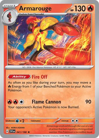 Armarouge Scarlet & Violet Pokemon Card