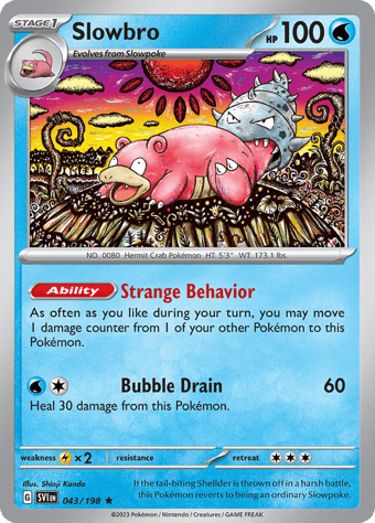 Slowbro Scarlet & Violet Pokemon Card