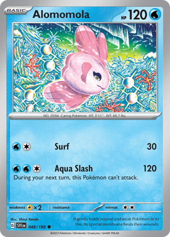 Alomomola Scarlet & Violet Pokemon Card