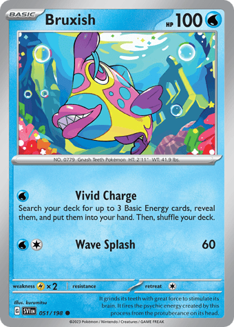 Bruxish Scarlet & Violet Pokemon Card