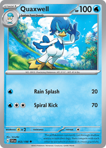 Quaxwell Scarlet & Violet Pokemon Card