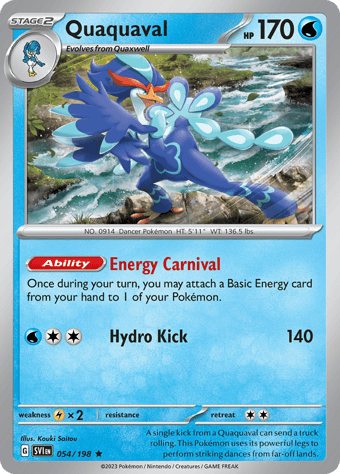 Quaquaval Scarlet & Violet Pokemon Card