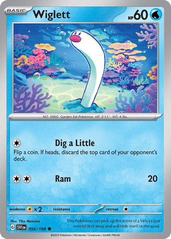 Wiglett Scarlet & Violet Pokemon Card