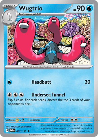 Wugtrio Scarlet & Violet Pokemon Card