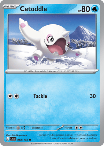 Cetoddle Scarlet & Violet Pokemon Card