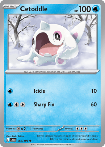 Cetoddle Scarlet & Violet Pokemon Card