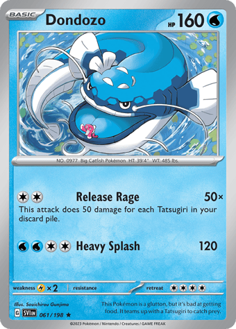 Dondozo Scarlet & Violet Pokemon Card