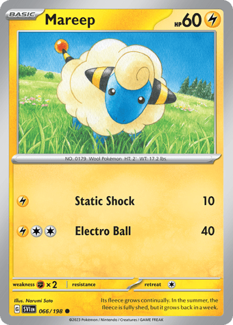 Mareep Scarlet & Violet Pokemon Card