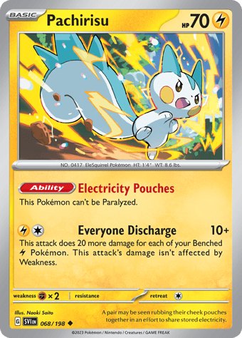 Pachirisu Scarlet & Violet Pokemon Card