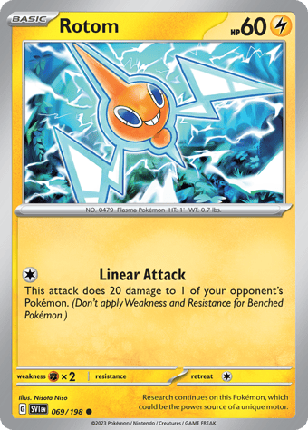 Rotom Scarlet & Violet Pokemon Card