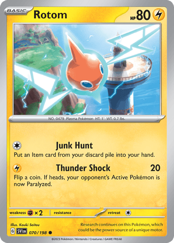 Rotom Scarlet & Violet Pokemon Card
