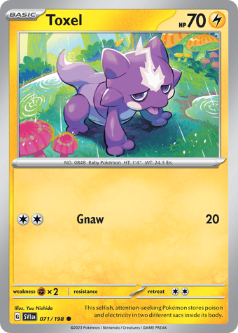 Toxel Scarlet & Violet Pokemon Card