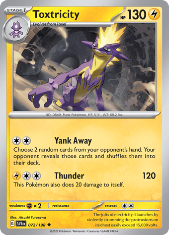 Toxtricity Scarlet & Violet Pokemon Card
