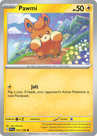 Pawmi Scarlet & Violet Pokemon Card