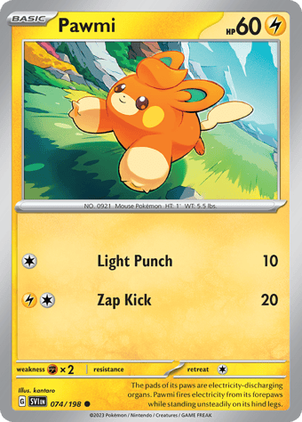 Pawmi Scarlet & Violet Pokemon Card