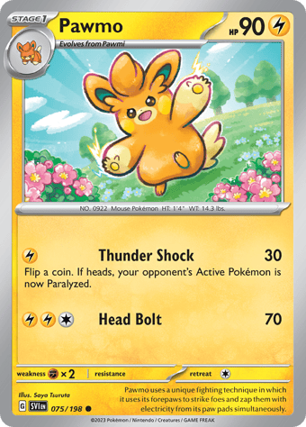 Pawmo Scarlet & Violet Pokemon Card