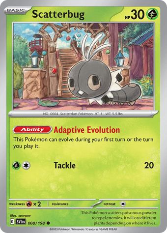 Scatterbug Scarlet & Violet Pokemon Card