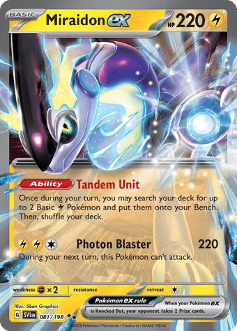 Miraidon EX Scarlet & Violet Pokemon Card