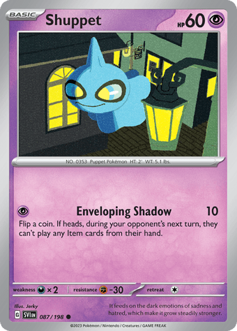 Shuppet Scarlet & Violet Pokemon Card