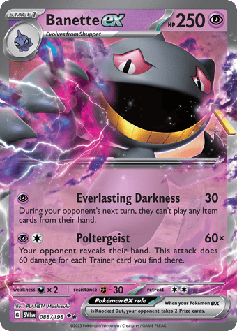 Banette ex Scarlet & Violet Pokemon Card