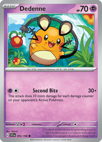 Dedenne Scarlet & Violet Pokemon Card