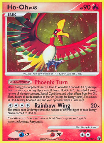 Ho-Oh Secret Wonders Pokemon Card