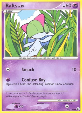 Ralts Secret Wonders Pokemon Card
