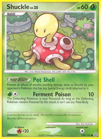 Shuckle Secret Wonders Pokemon Card