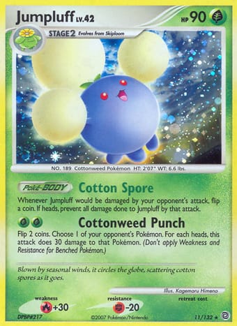 Jumpluff Secret Wonders Pokemon Card