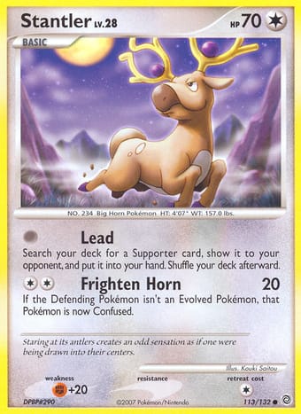 Stantler Secret Wonders Pokemon Card