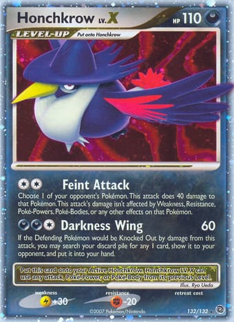 Honchkrow Secret Wonders Pokemon Card