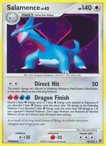 Salamence Secret Wonders Pokemon Card