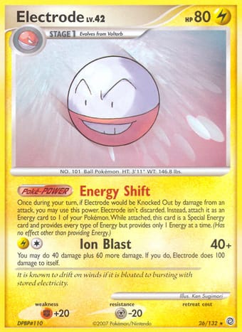 Electrode Secret Wonders Pokemon Card