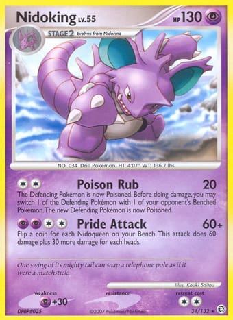 Nidoking Secret Wonders Pokemon Card