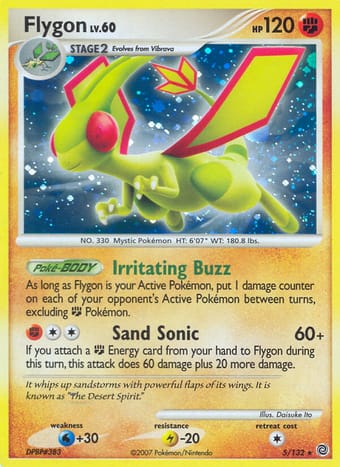 Flygon Secret Wonders Pokemon Card