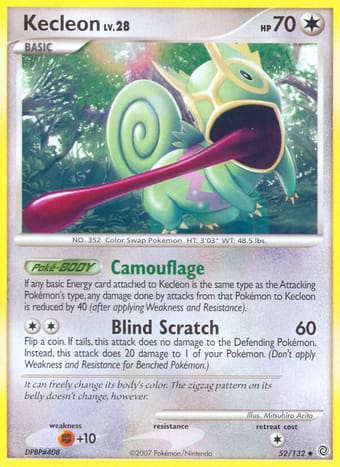 Kecleon Secret Wonders Pokemon Card