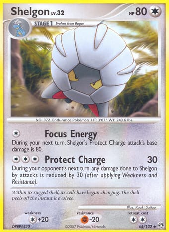 Shelgon Secret Wonders Pokemon Card