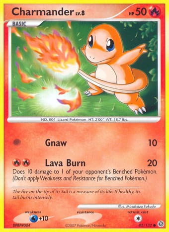 Charmander Secret Wonders Pokemon Card