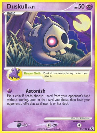 Duskull Secret Wonders Pokemon Card