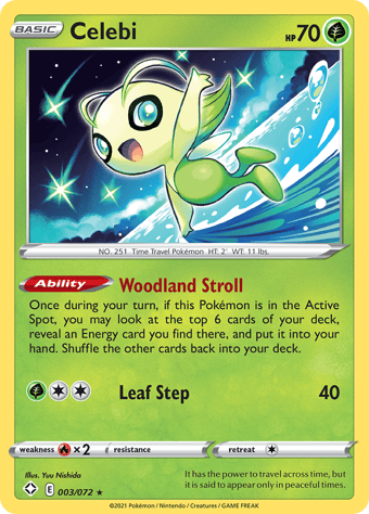 Celebi Shining Fates Pokemon Card