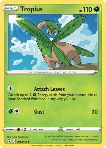 Tropius Shining Fates Pokemon Card