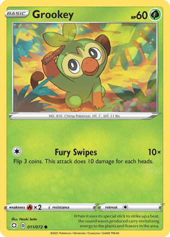 Grookey Shining Fates Pokemon Card